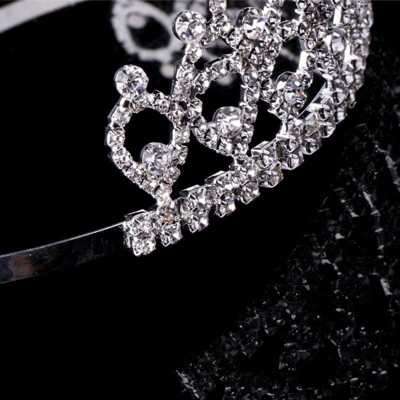 Vương Miện Cài Tóc Đính Pha Lê Kiểu Công Chúa Cho Bé Gái