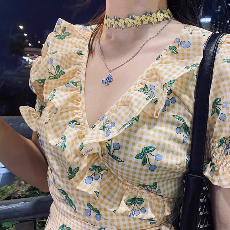 Vòng tay,vòng cổ cánh bướm xanh