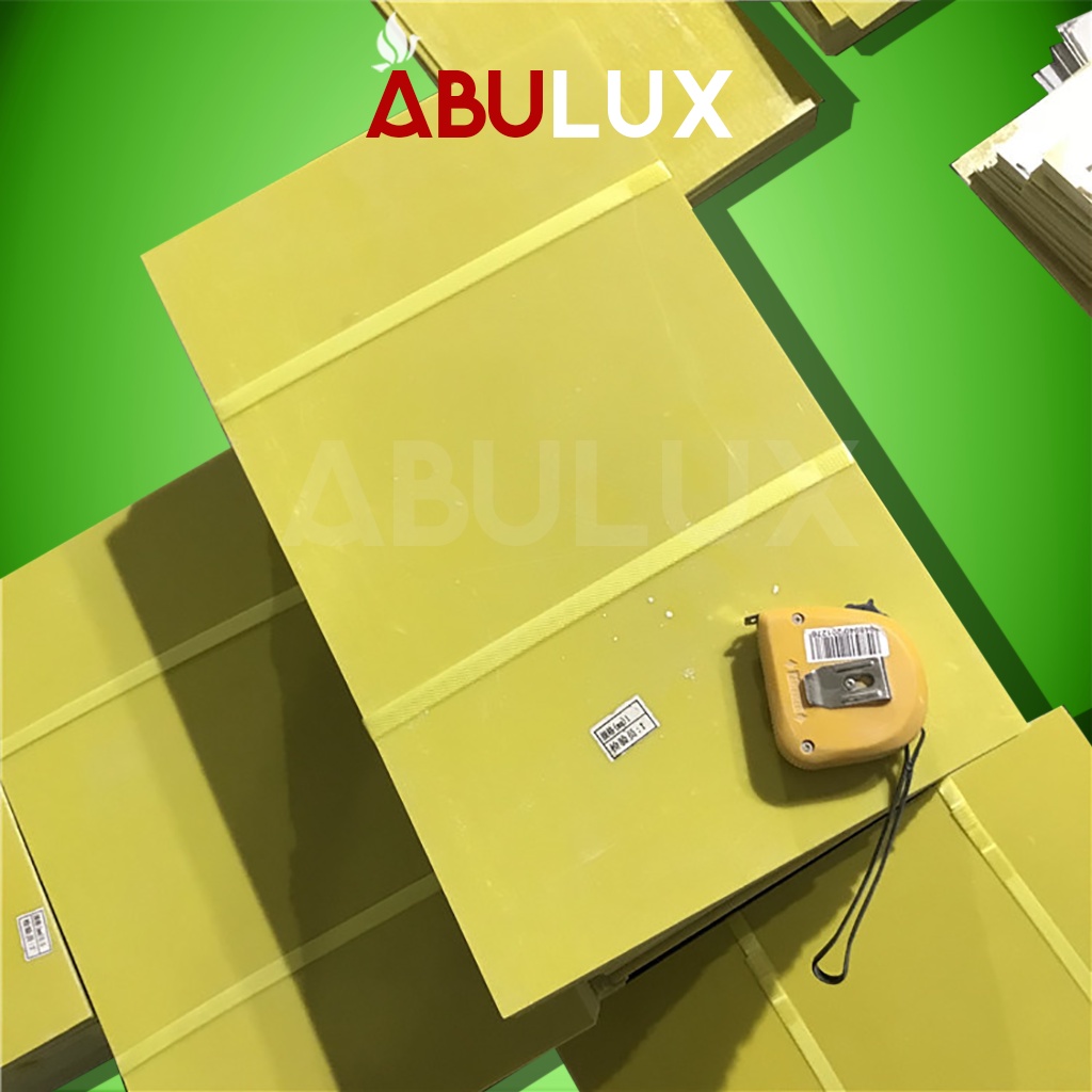 Tấm phíp nhựa cách điện, phíp cách điện màu vàng khổ 230*600*0.8mm