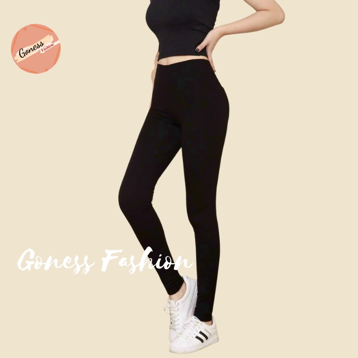 Quần legging nữ Goness dài cạp cao lót bông giữ nhiệt leggin thun ôm bó vải dày dặn bigsize Q21