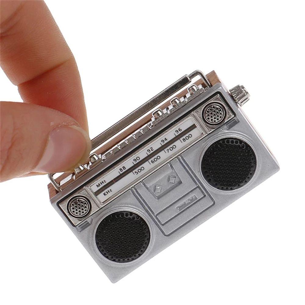 IVORY Mô Hình Máy Ghi Âm Mini Tỉ Lệ 1: 12 Trang Trí Nhà Búp Bê