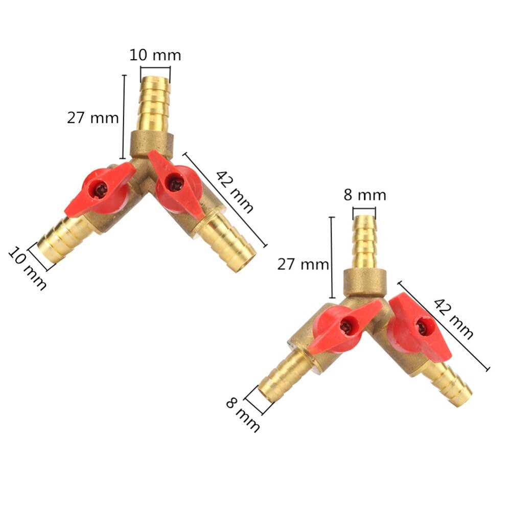 Van khóa nhiên liệu hình chữ Y 8mm 10mm