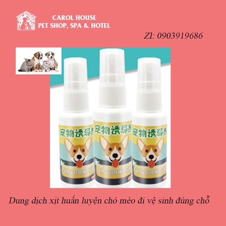 Dung dịch Xịt huấn luyện cho chó mèo đi vệ sinh đúng chỗ