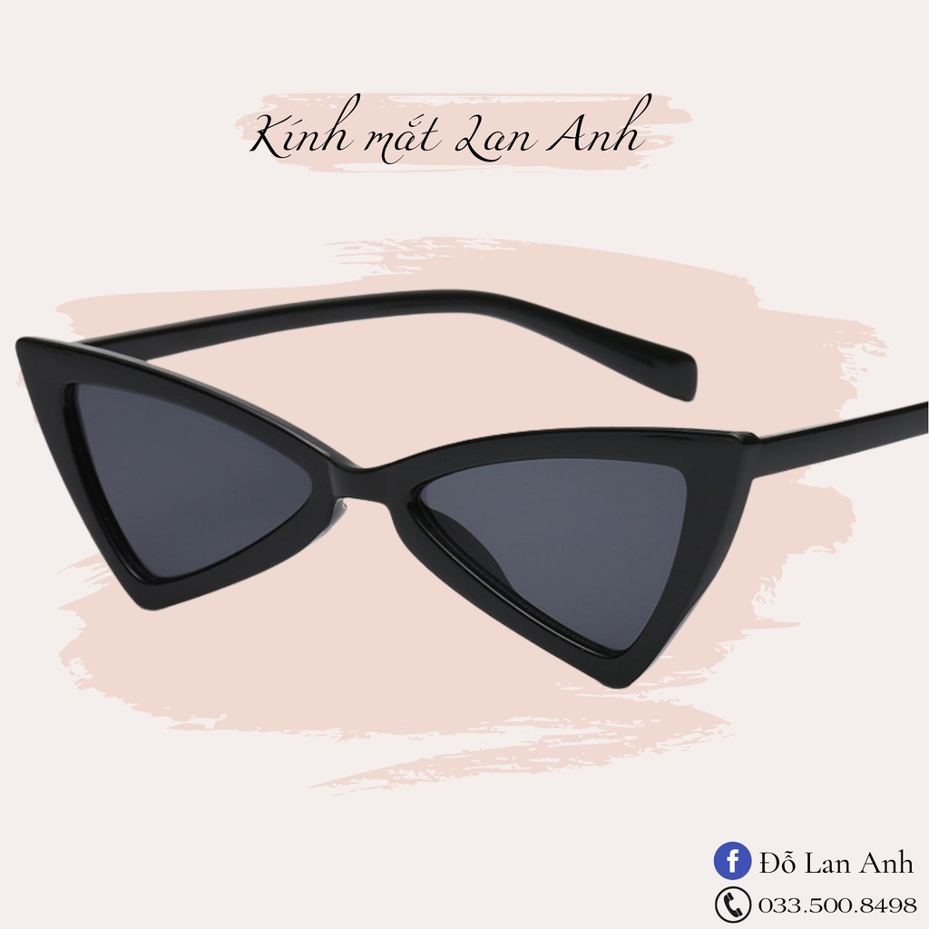 Kính Mát Nam Nữ Mắt Mèo, Phong Cách Unisex, Thiết Kế Cá Tính Nổi Bật -LAM003