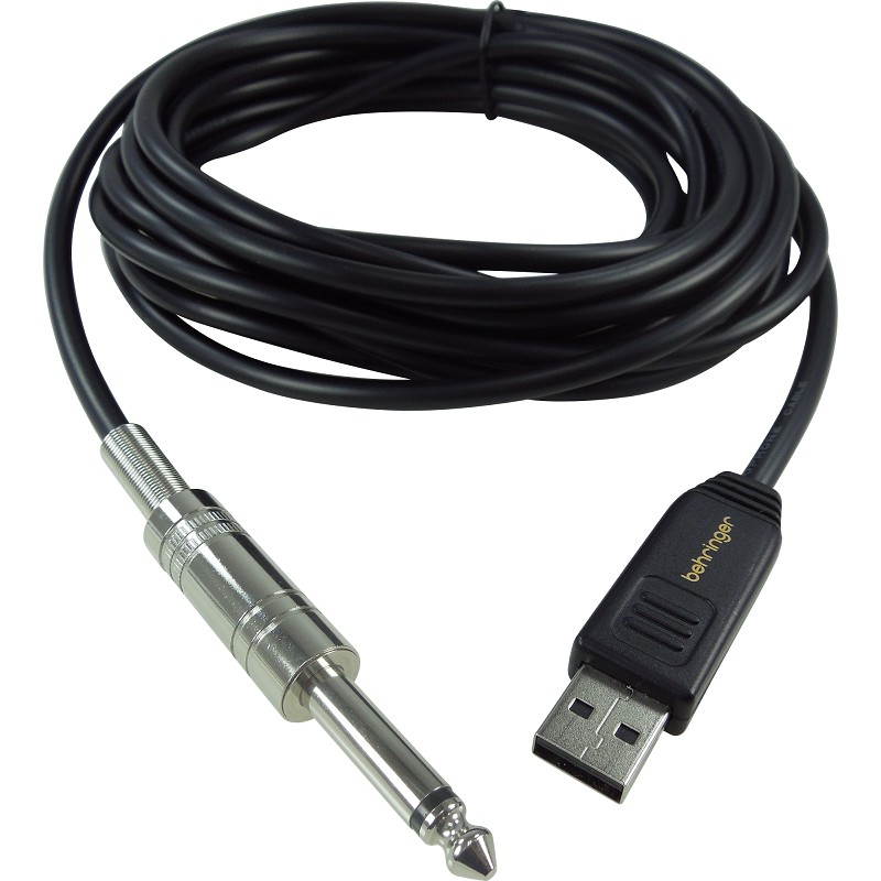 Dây tin hiệu Ghita BEHRINGER GUITAR 2 USB - 1 jack Mono & 1 Jack USB - 5 mét - Interface Cable Behringer