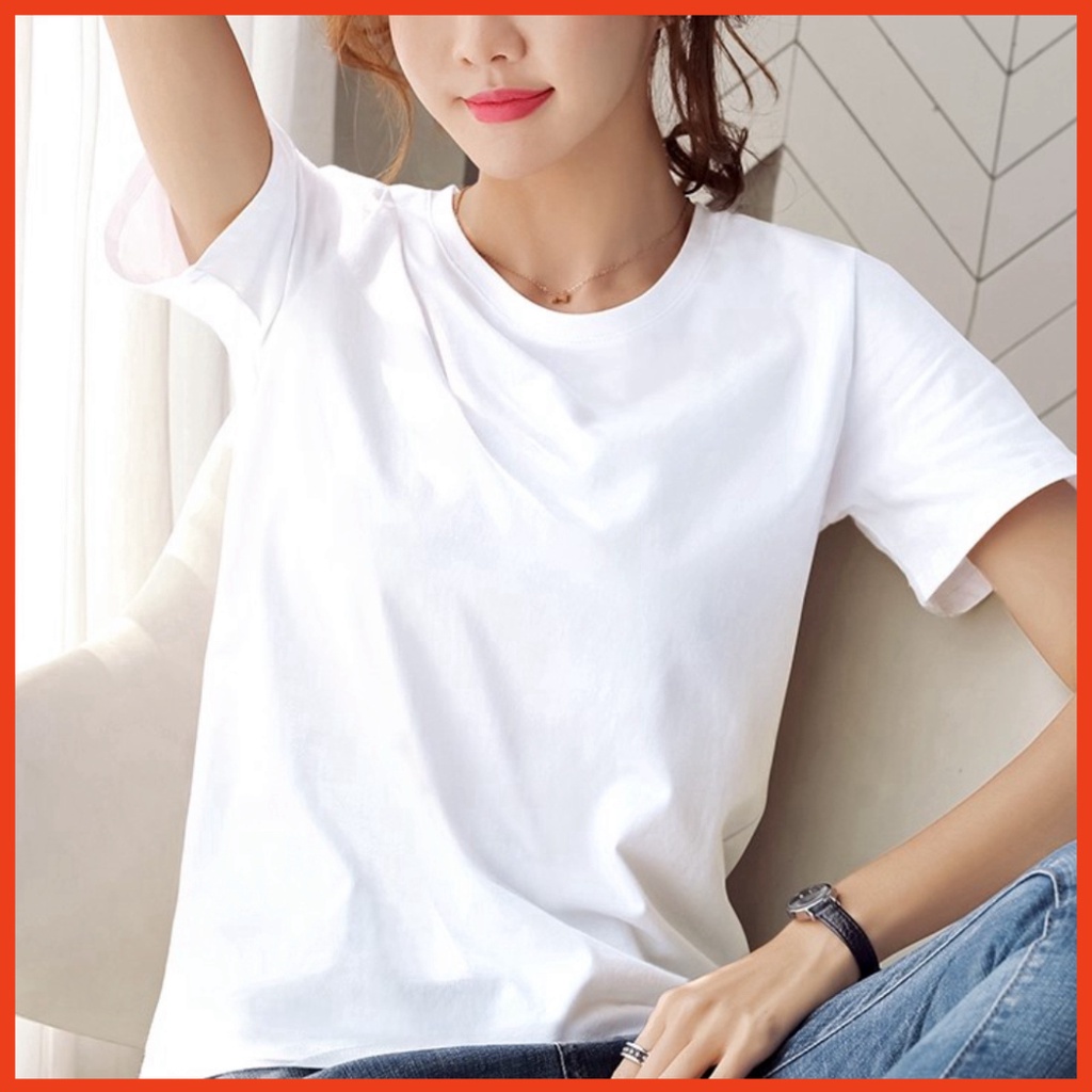 Áo Thun Nữ Basic Màu Trắng, Đen, Be, Thấm Hút Thoáng Mát, Co Giãn 4 Chiều, Áo Phông Form (Phom) Ôm Nhẹ METROFIT