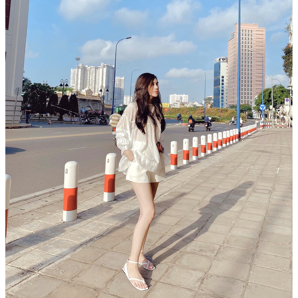 GIÀY SANDAL QUAI HẬU NỮ ĐẾ BỆT SHU STORE - SANDAL NỮ THỜI TRANG XỎ CHÉO ĐẾ BỆT MŨI VUÔNG