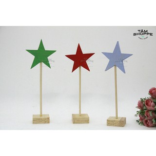 CÂY NGÔI SAO ĐỂ BÀN BẰNG GỖ SỐ 13