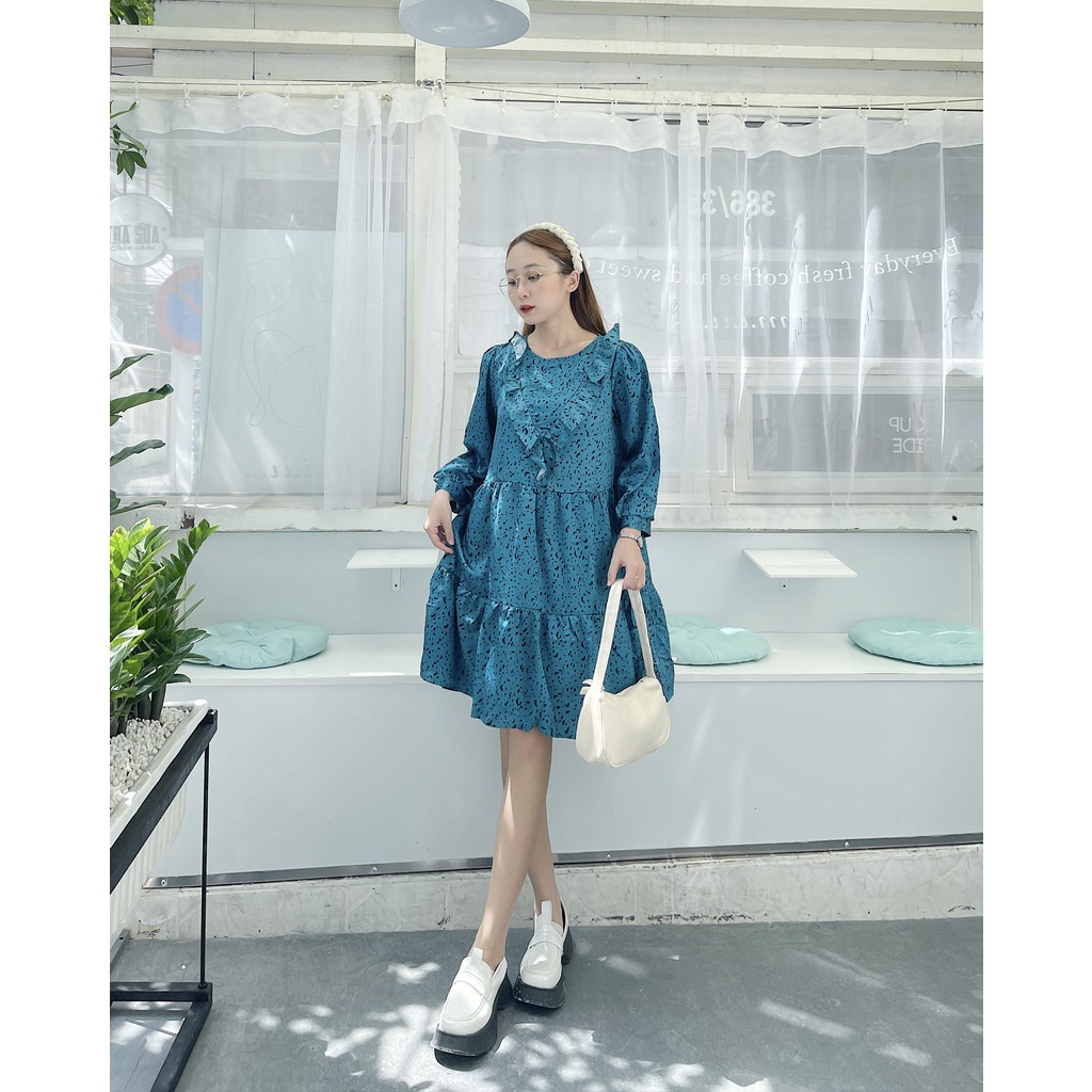 Hàng xuất LỖI - Đầm lụa Z4r4 dáng ngắn xuất khẩu
