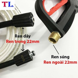 DÂY RỬA XE ÁP LỰC CAO 10m (ren 22mm)
