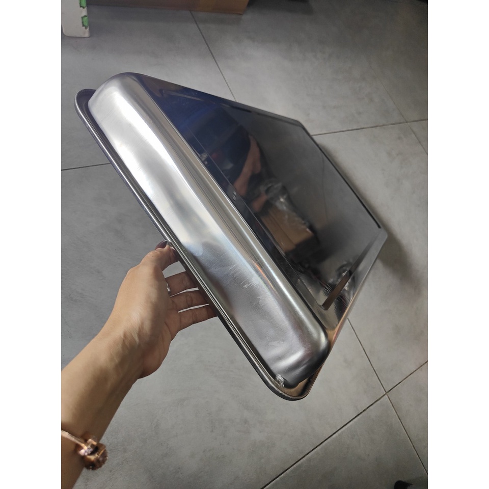KHAY INOX SÂU 4,8CM DÙNG ĐỰNG THỨC ĂN,BƯNG BÊ NHIỀU KÍCH THƯỚC.