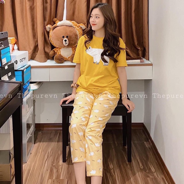 [Mã WARN10 giảm 10k đơn 99k] BỘ MẶC NHÀ NỮ HÌNH THÚ ĐÁNG YÊU | BigBuy360 - bigbuy360.vn