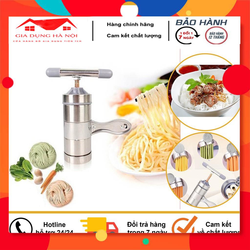 Máy Làm Bún, Mỳ Tươi Tại Nhà Bằng Inox, Tặng Kèm Bộ 5 Size Bún