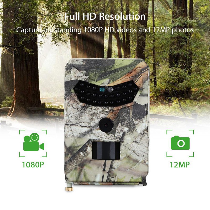 Camera 12MP Wildlife Trail Night Vision Image Video Cameras