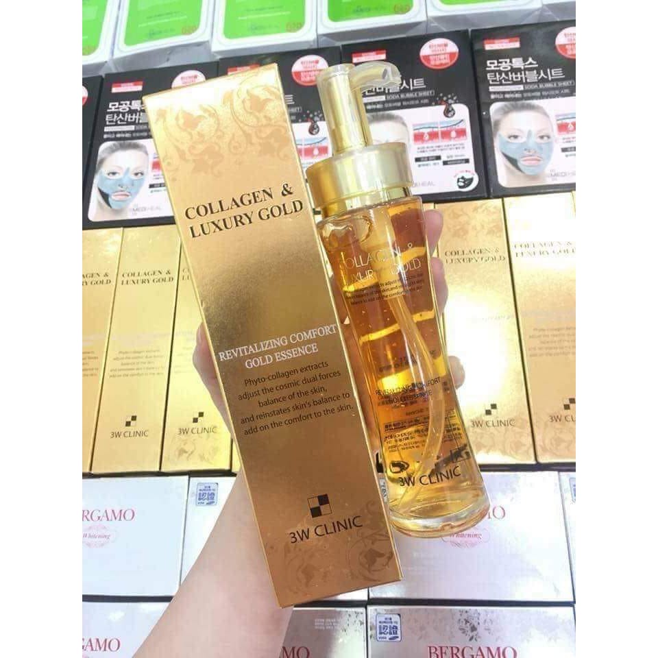 [Mẫu mới] Tinh Chất Dưỡng Da 3W Clinic Collagen & Luxury Gold 150ml