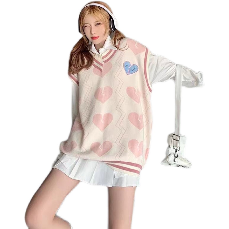 Áo len không tay phong cách Hàn Quốc xinh xắn cho nữ