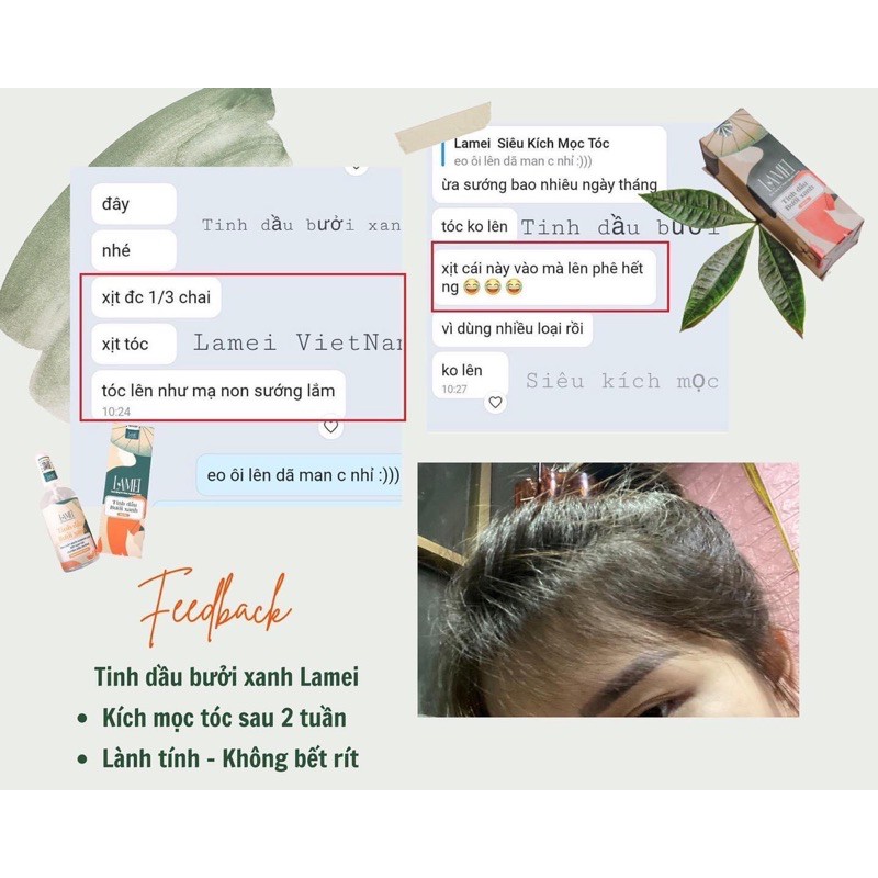 TINH DẦU BƯỞI XANH Lamei 100ml Siêu mọc tóc | BigBuy360 - bigbuy360.vn