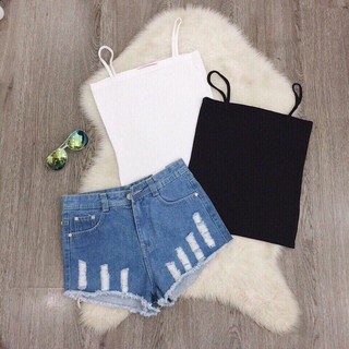 Áo 2 dây sợi bún