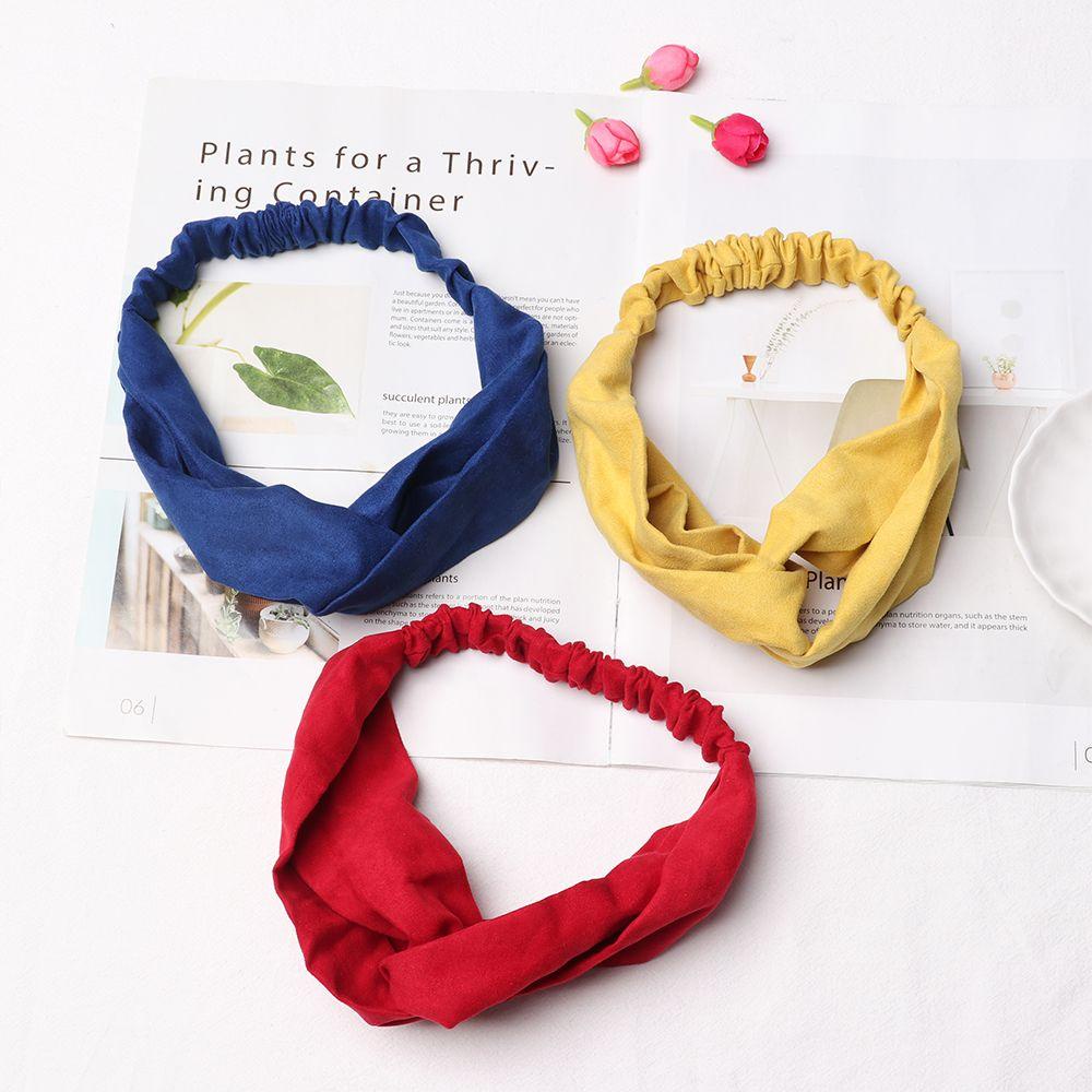 Băng Cài Đầu Co Giãn Thắt Nút In Họa Tiết Cho Nữ