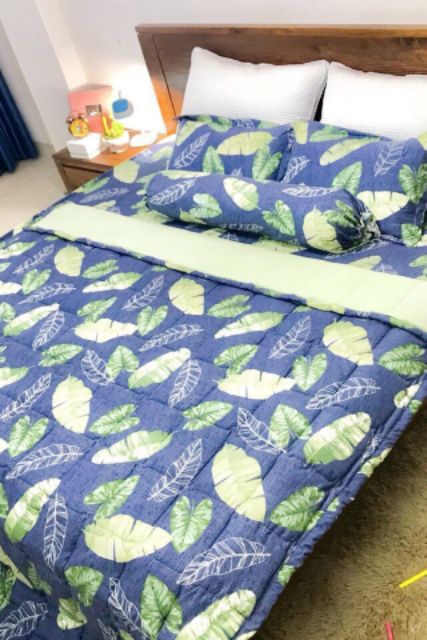 Sét 5 món ga gối chăn hè cotton đũi siêu mềm mịn mát ( được chọn mẫu )
