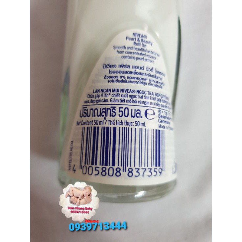 Lăn ngăn mùi NIVEA Pearl &amp; Beauty ngọc trai quyến rũ 50ml