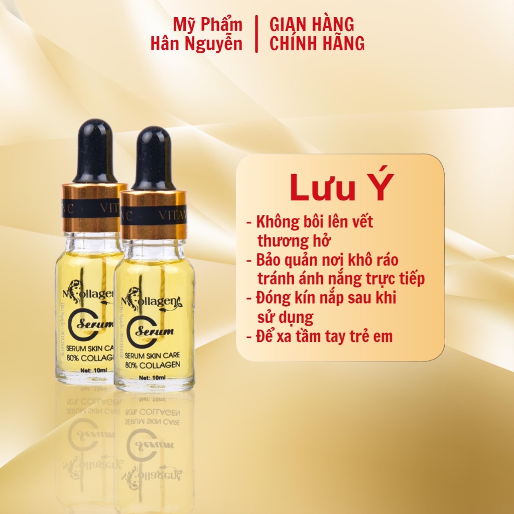 Serum tế bào gốc dưỡng ẩm trắng da giảm thâm nám Ncollagen Hân Nguyễn 10ml 8938518571137
