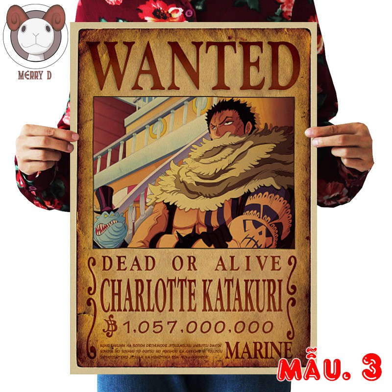 Poster 51x36cm One Piece Tổng Hợp Vintage - Hình Vua Hải Tặc - Dragon, Marco, Ace, Sabo, Enel, Roger,...