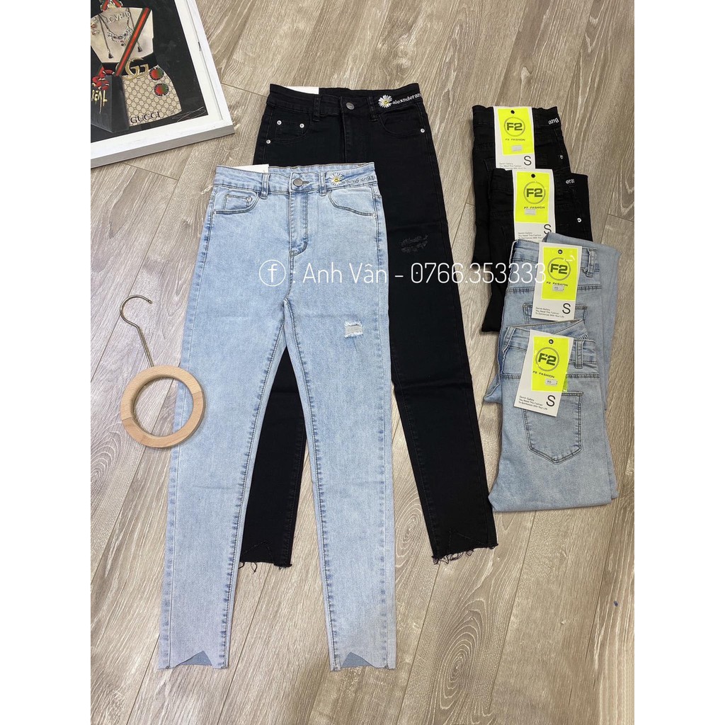 BÁN SỈ QUẦN BÒ THÊU HOA CẠP