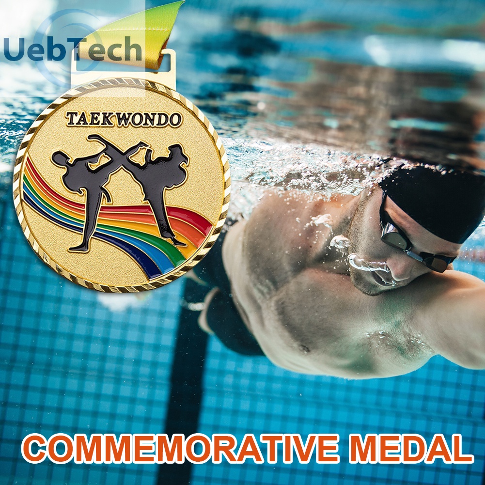 Huy chương đồng vàng bạc giải thưởng Taekwondo trò chơi thể thao