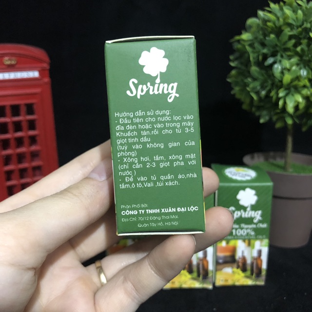 Tinh dầu thiên nhiên nguyên chất Edens 10ml (chọn mùi)