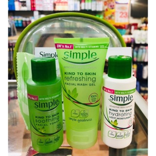Bộ Sản Phẩm Simple Chăm Sóc Da 3món