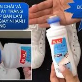 Chai Tẩy Trắng Giày ⚜️Siêu Sạch⚜️Lọ vệ sinh giày Plac 100ml Cao Cấp - Làm sạch Giày Thể thao Sneaker,Túi xách có đầu cọ