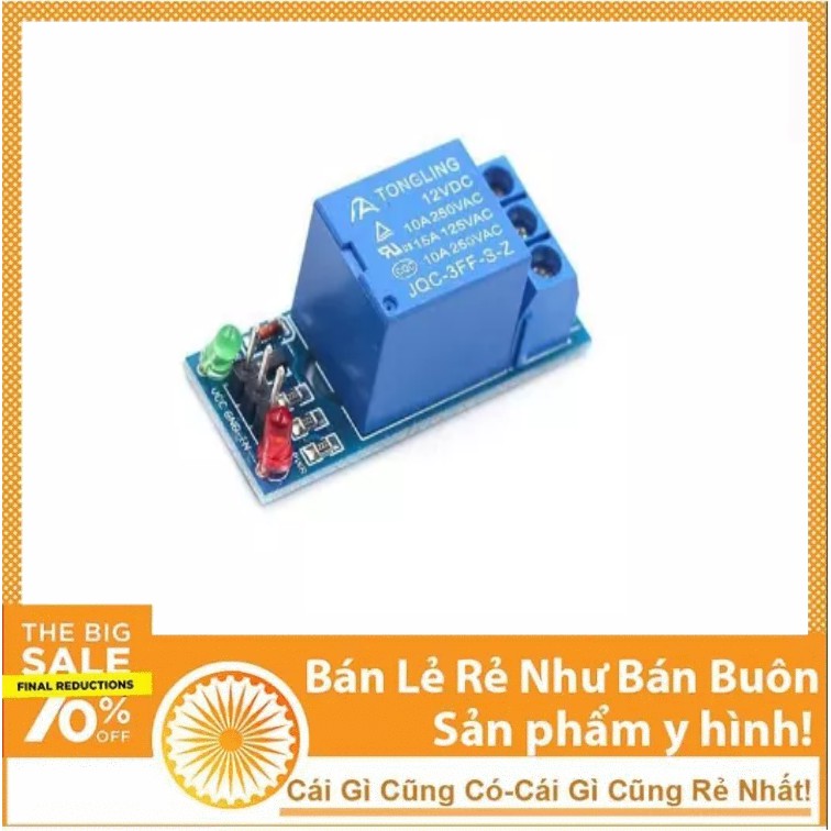 Module relay 5V 1 kênh đóng cắt thiết bị điện 10A