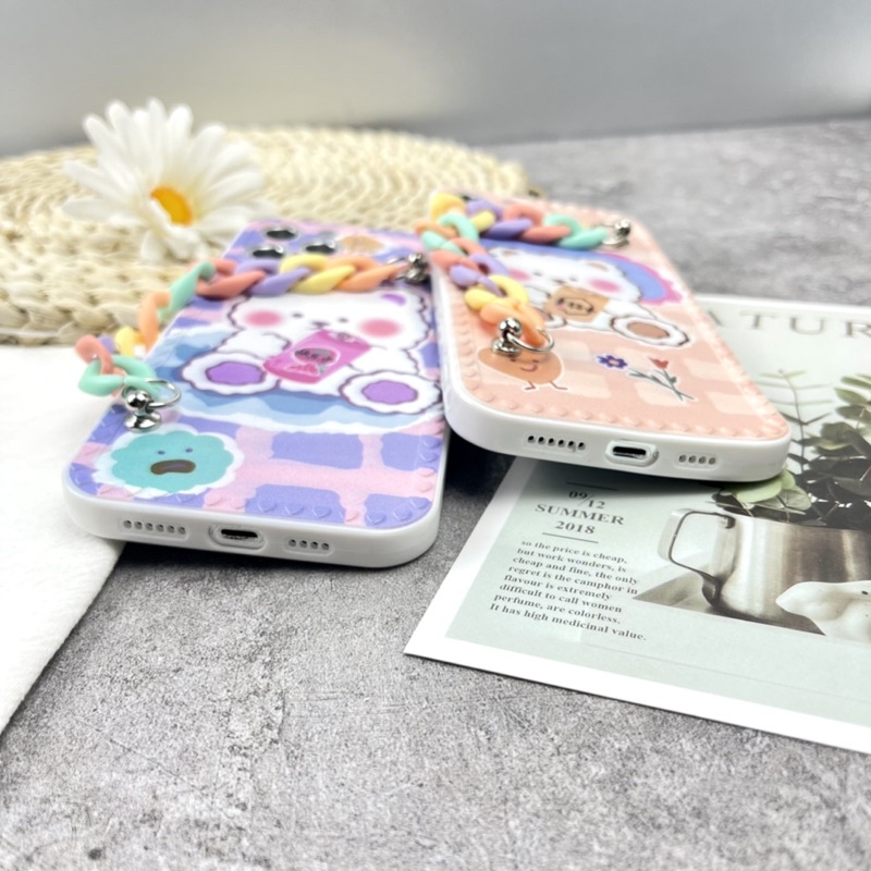 Ốp Iphone nhựa dẻo dây xích dễ thương cho Iphone 6/6s/6 plus/7/8/7 plus/8 plus/X/Xs/Xs Max - CITYCASE