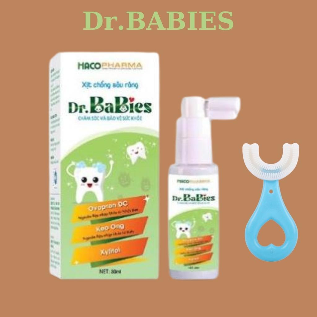 Xịt Dr.BABIES Chống Sâu Răng, Làm Thơm Miệng 30ml