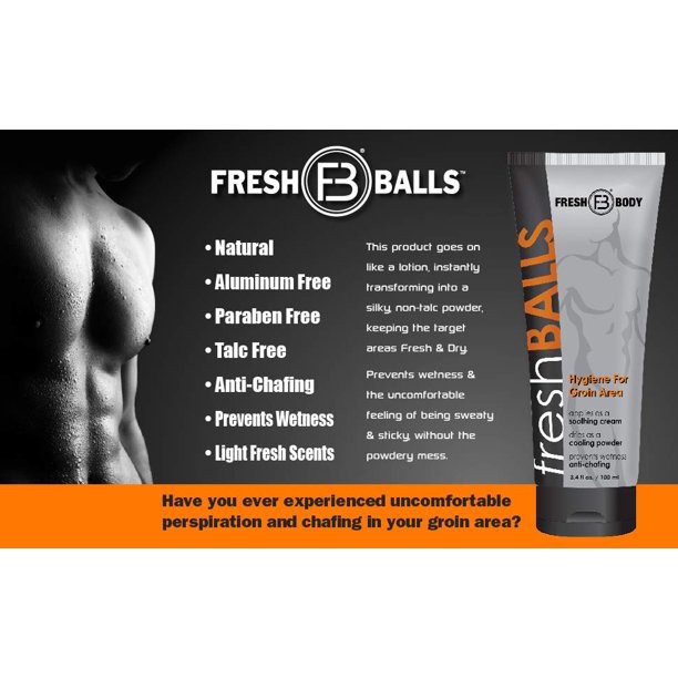 [Nam Giới] Kem Khử Mùi Vùng Kín Cho Nam Fresh Body - Fresh Balls 100ML