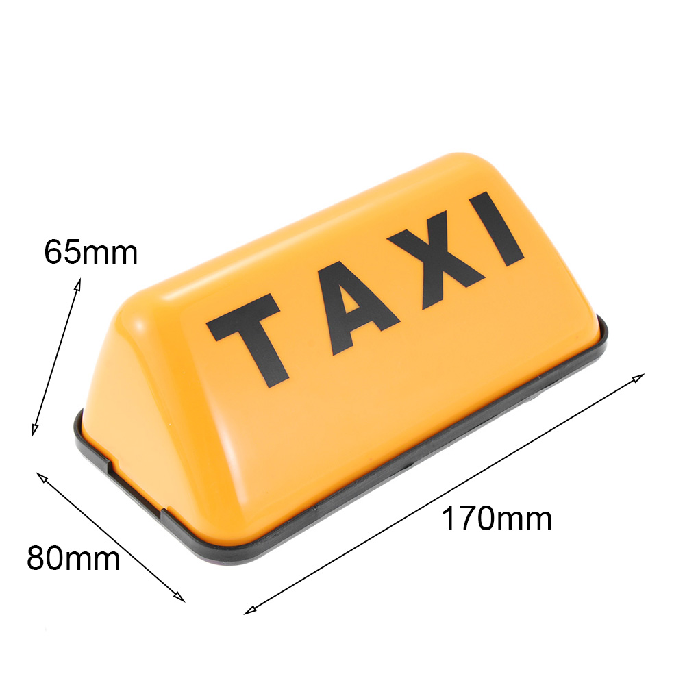 Bảng Hiệu Gắn Nóc Xe Hơi 12v Taxi Màu Vàng Mới