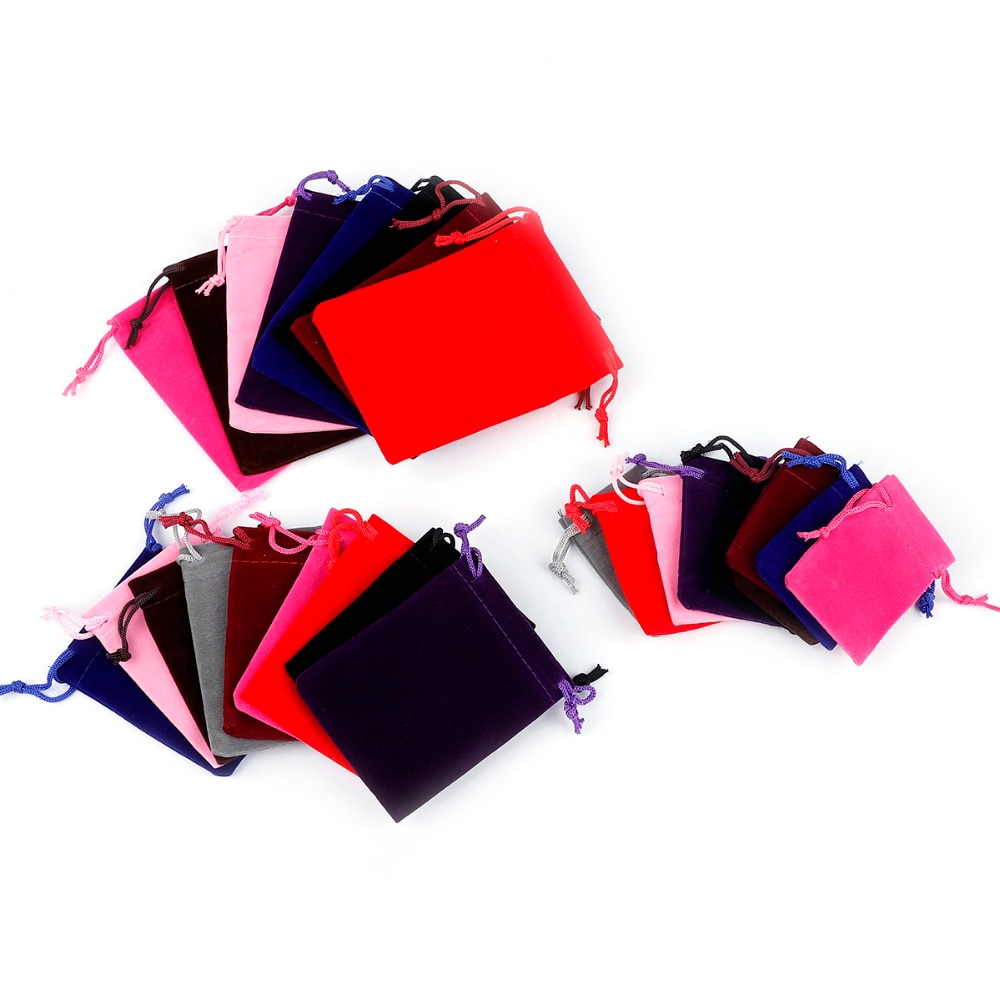 Set 10 Túi Rút Đựng Trang Sức 5x7cm / 7x9cm / 9x12cm / 10x15cm