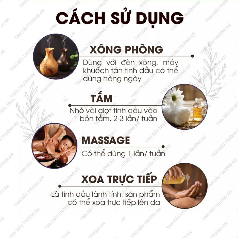 Tinh Dầu Chiết Xuất Từ Thiên Nhiên 100% (Tự Chọn 34 Mùi)