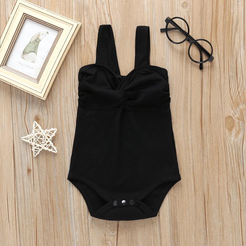 Jumpsuit Sát Nách Màu Trơn Cho Bé