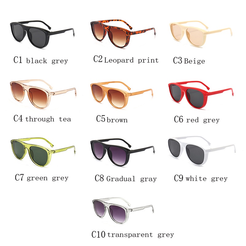 Kính Mát Chống Tia UV400 Hình Oval Màu Nâu Cổ Điển Thời Trang Cho Nữ