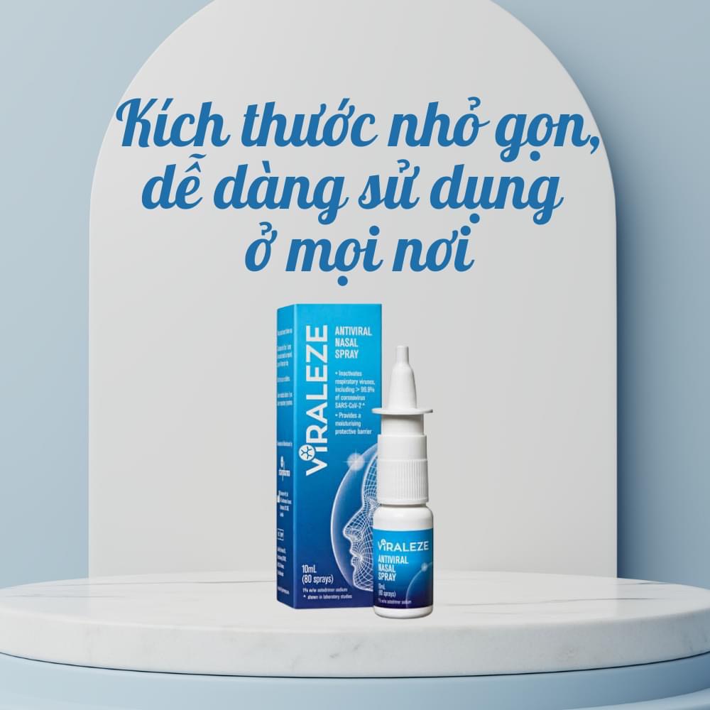 Bình xịt mũi kháng khuẩn Viraleze, Bình xịt mũi chính ngạch dùng trong mùa dịch dung tích 10ml