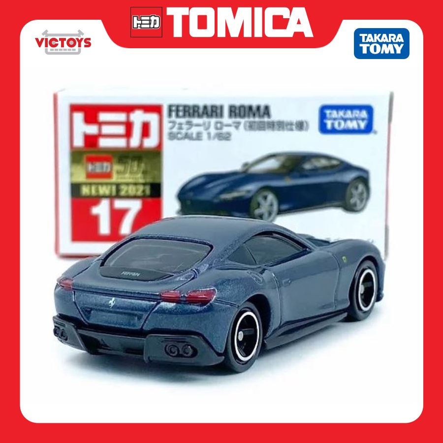 Xe mô hình Tomica Ferrari No.17 Ferrari Roma 1st 175728 Fullbox Chính Hãng Takara Tomy - Victoys