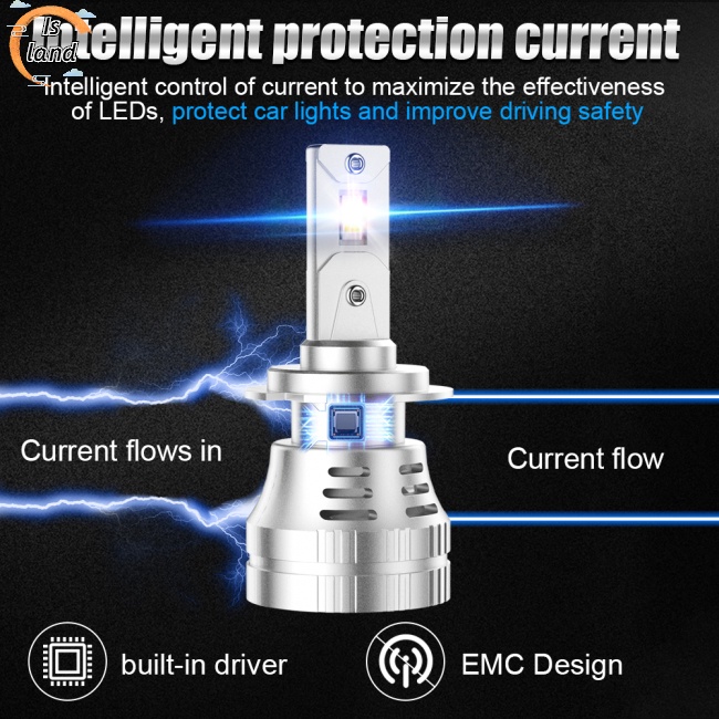 1 Cặp Đèn Pha Led 6000k 30000lm Ip68 H4 H7 H11 9005 9006 Chất Lượng Cao