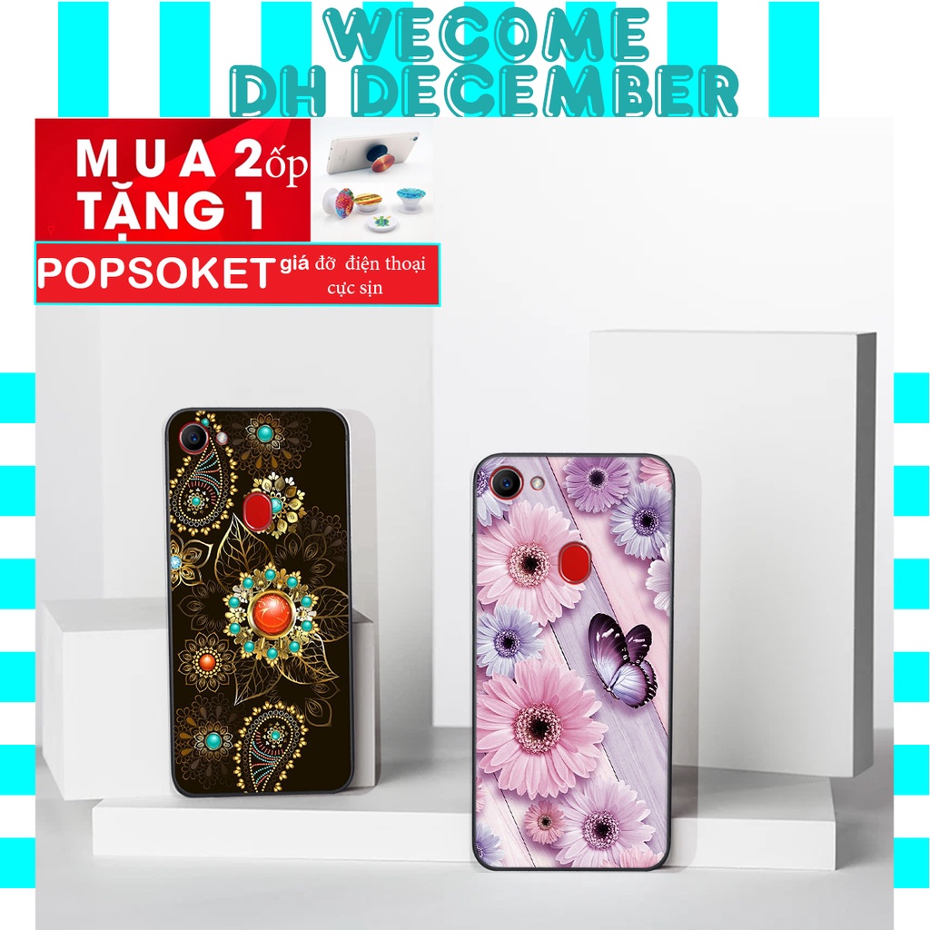 HOT SALE OFF ( 2 ỐP TẶNG 1 POP) Ốp lưng Oppo F5 / F7 in hình hoa tinh tế , mới mẻ DH DECEMBER