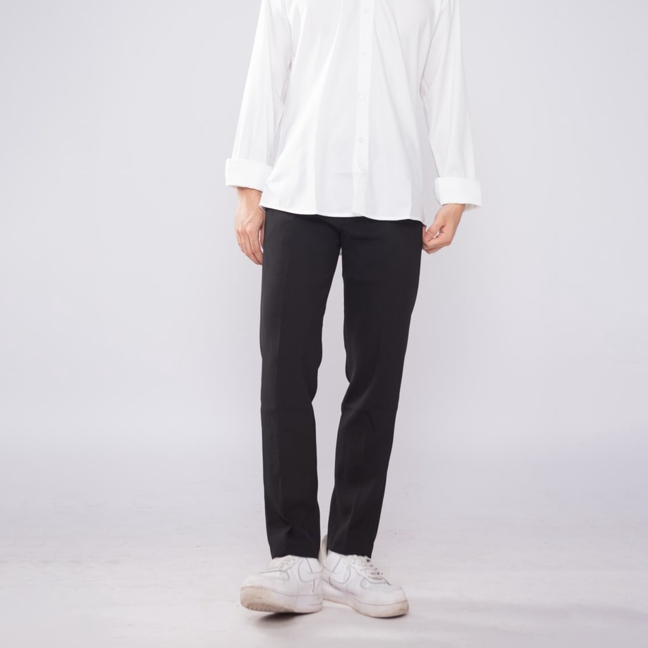 Quần tây âu nam Hàn Quốc  dáng ống côn chất vải tuyết mưa cao cấp không nhắn không xù đứng form - MALTRIK