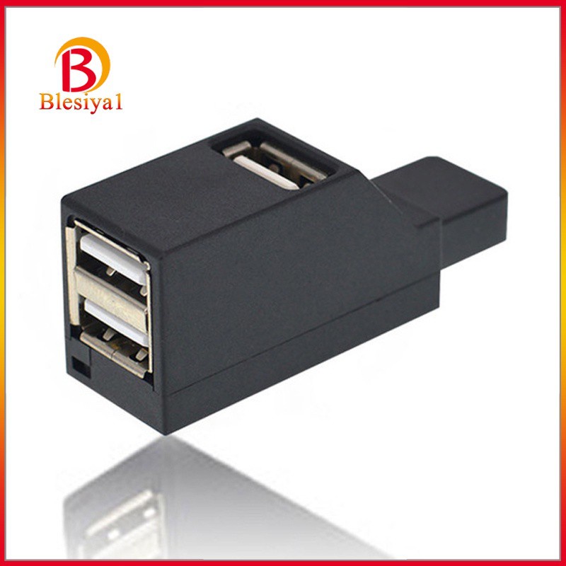 [BLESIYA1] USB 2.0 3Ports Splitter Adapter Hub for PC Expansion up to 480mbps Black