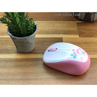 Chuột quang Forter V10 Hồng - Không dây