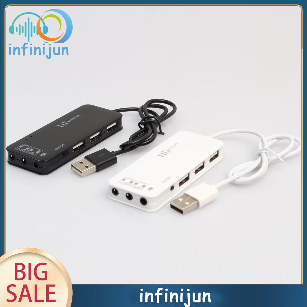 Bộ Chia 3 Cổng Usb 2.0 Tích Hợp Tai Nghe Và Mic