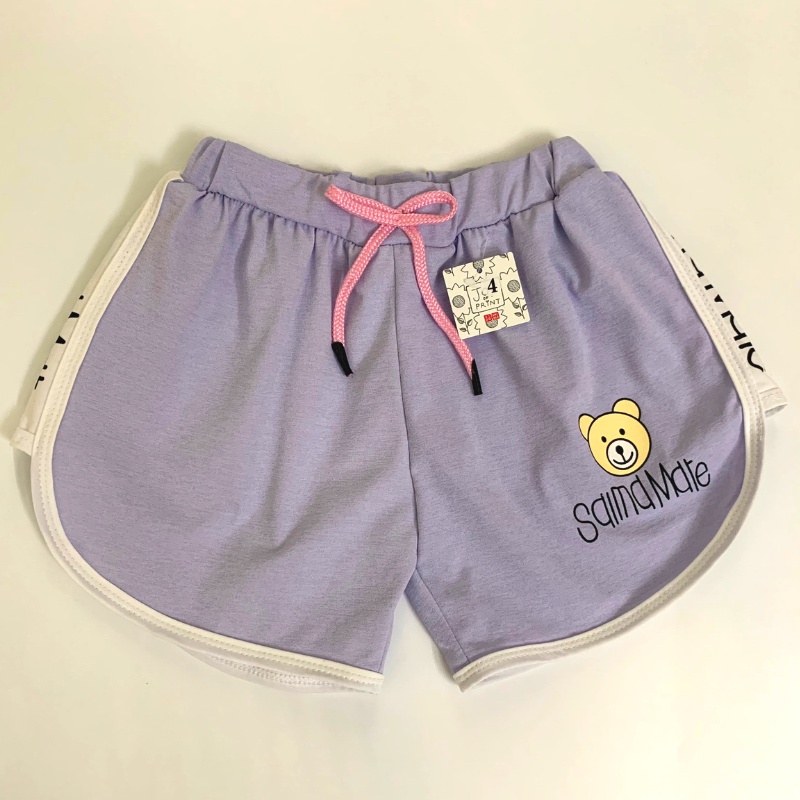 Quần đùi bé gái kiểu dáng thể thao cho bé gái 10-28kg